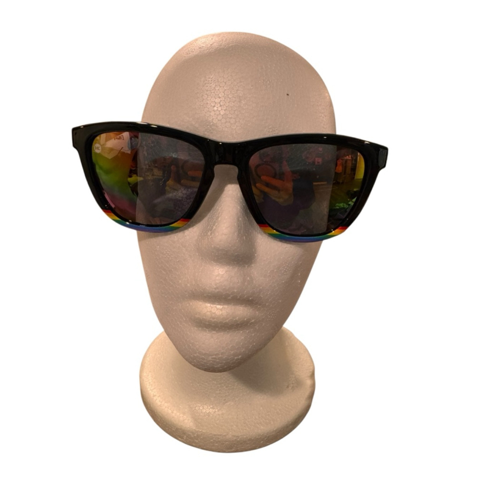 Women's knockaround Black Rainbow on my parade premium Sunglasses One Size
